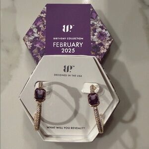 BP Purple and Gold Earrings